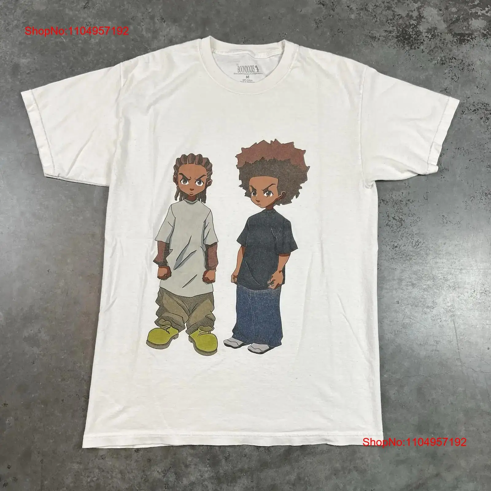 Tee Graphic Print - Boondocks t-shirt adulte moyen blanc dessin