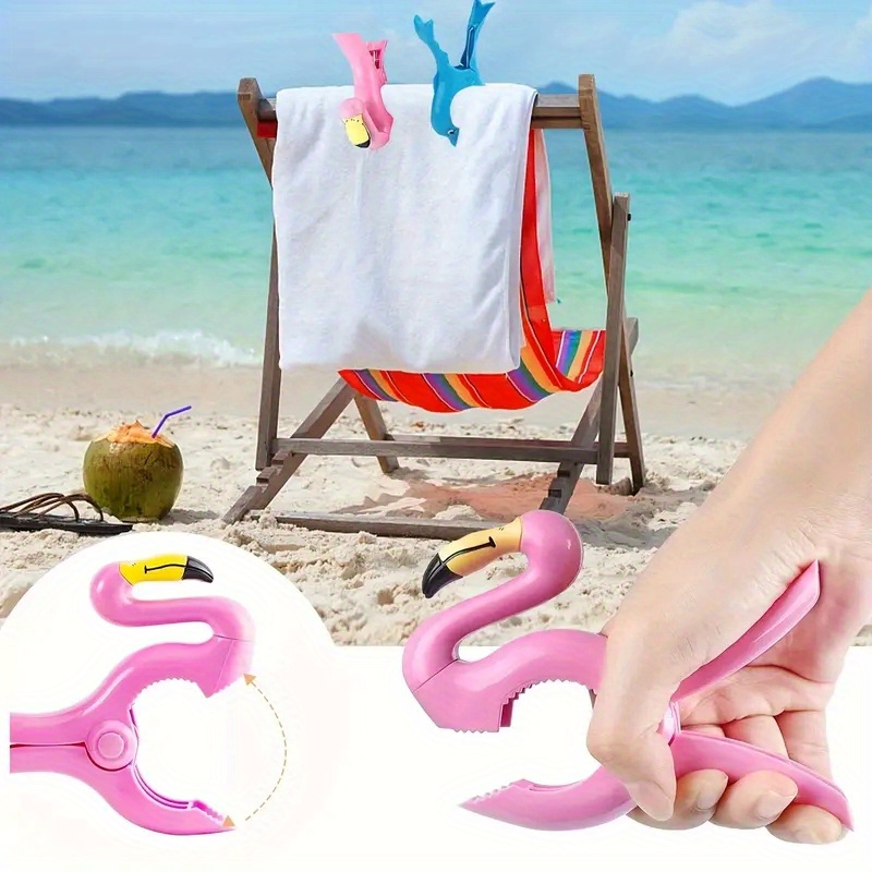 Beach Towel Large - Chaise de soleil Animal Flamingo, serviette