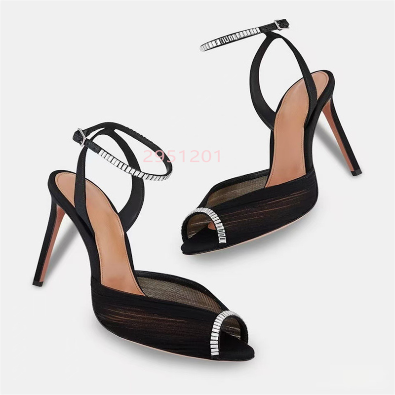 Casual Sandal Leather - Cristal V bout pointu femmes dentelle