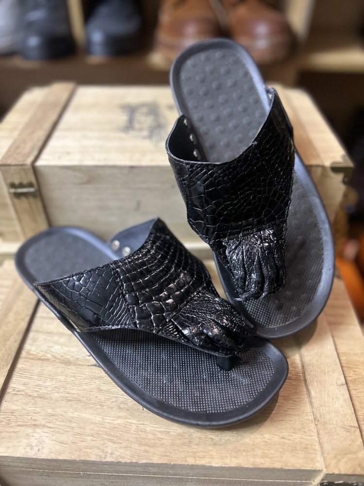 Chaussures d'été en cuir vérit - Flip Flop Leather Men avis et prix