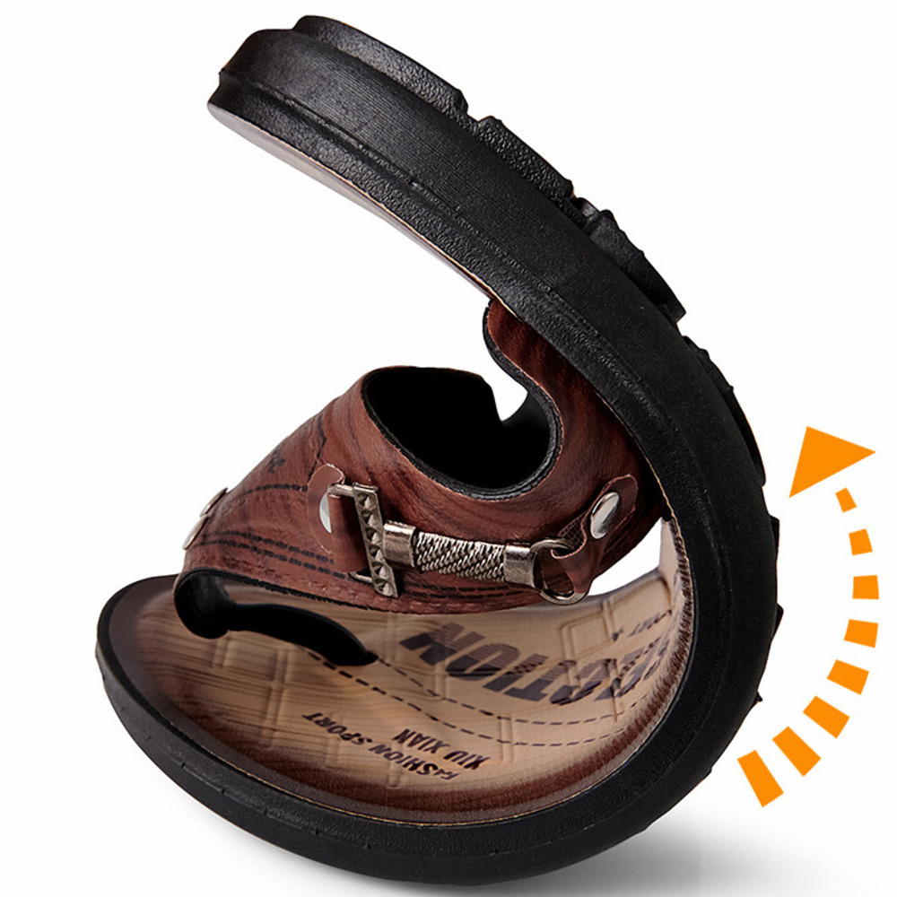 Mules en cuir pour hommes, sab - Flip Flop Leather Men avis et prix