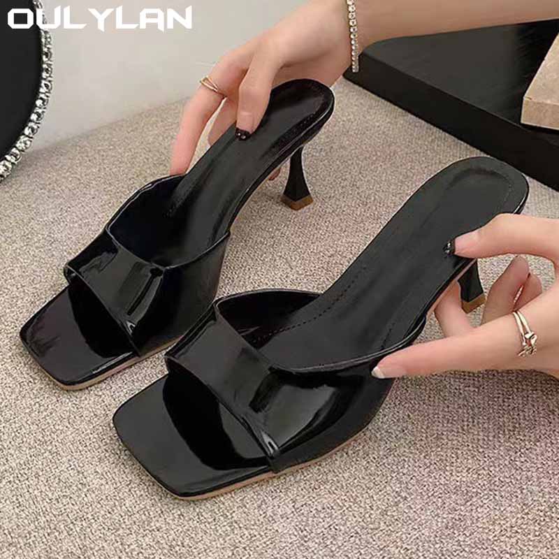 Pantoufles d'été en cuir laqué - Casual Sandal Leather avis et prix